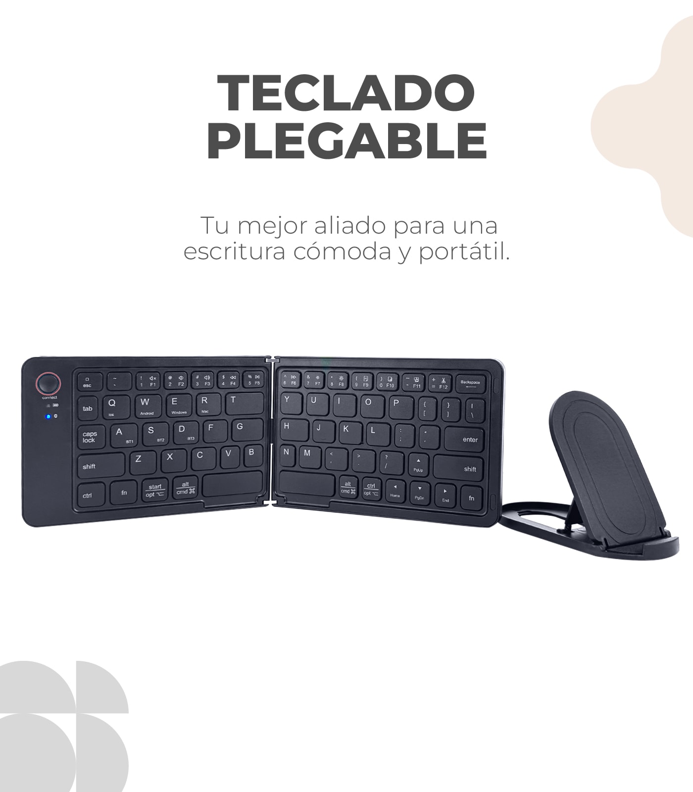 TECLADO PLEGABLEBLACK