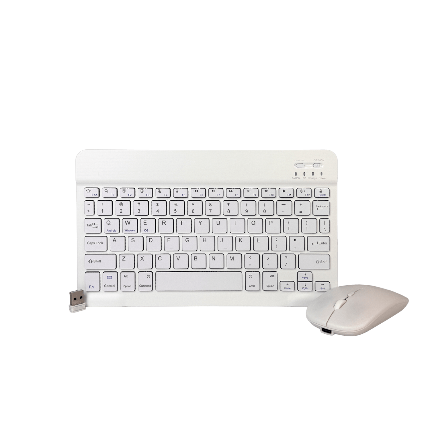Teclado y Mouse Kit Inalámbrico - TECLADO Y MOUSE KIT INALAMBRICO BLANCO