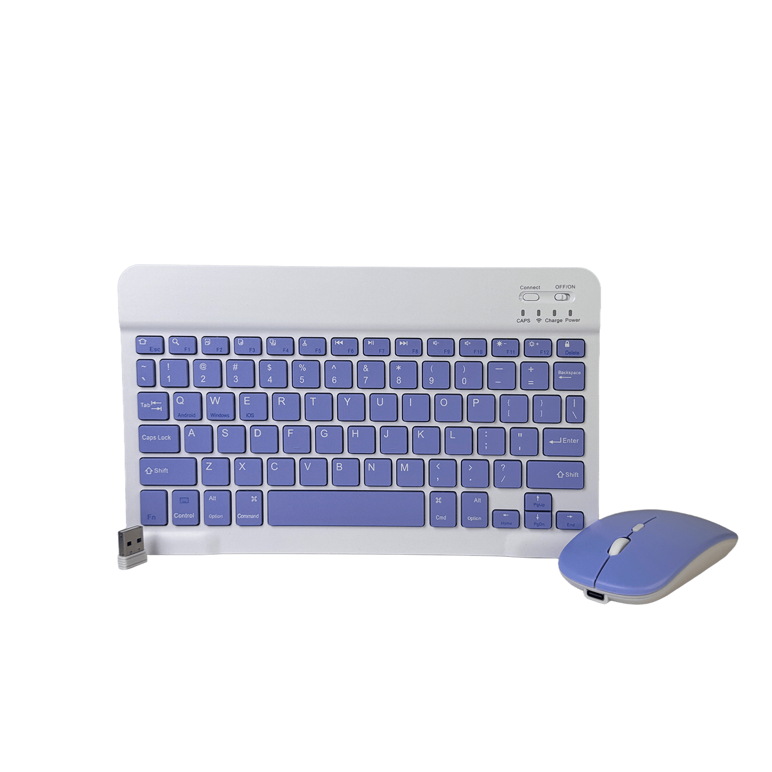 Teclado y Mouse Kit Inalámbrico - TECLADO Y MOUSE KIT INALAMBRICO MORADO