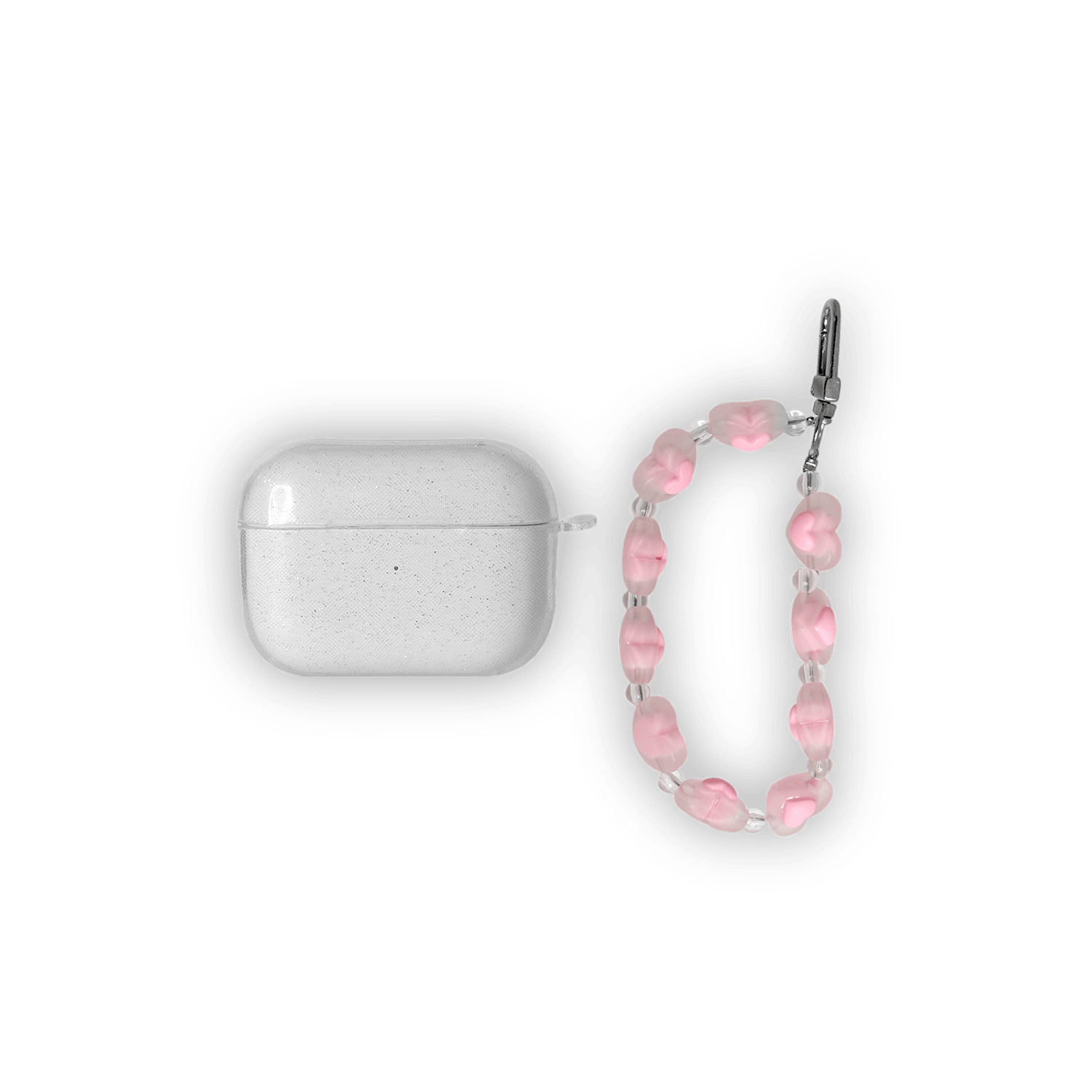 FUNDA ESCARCHA AIRPODS PRO MANILLA