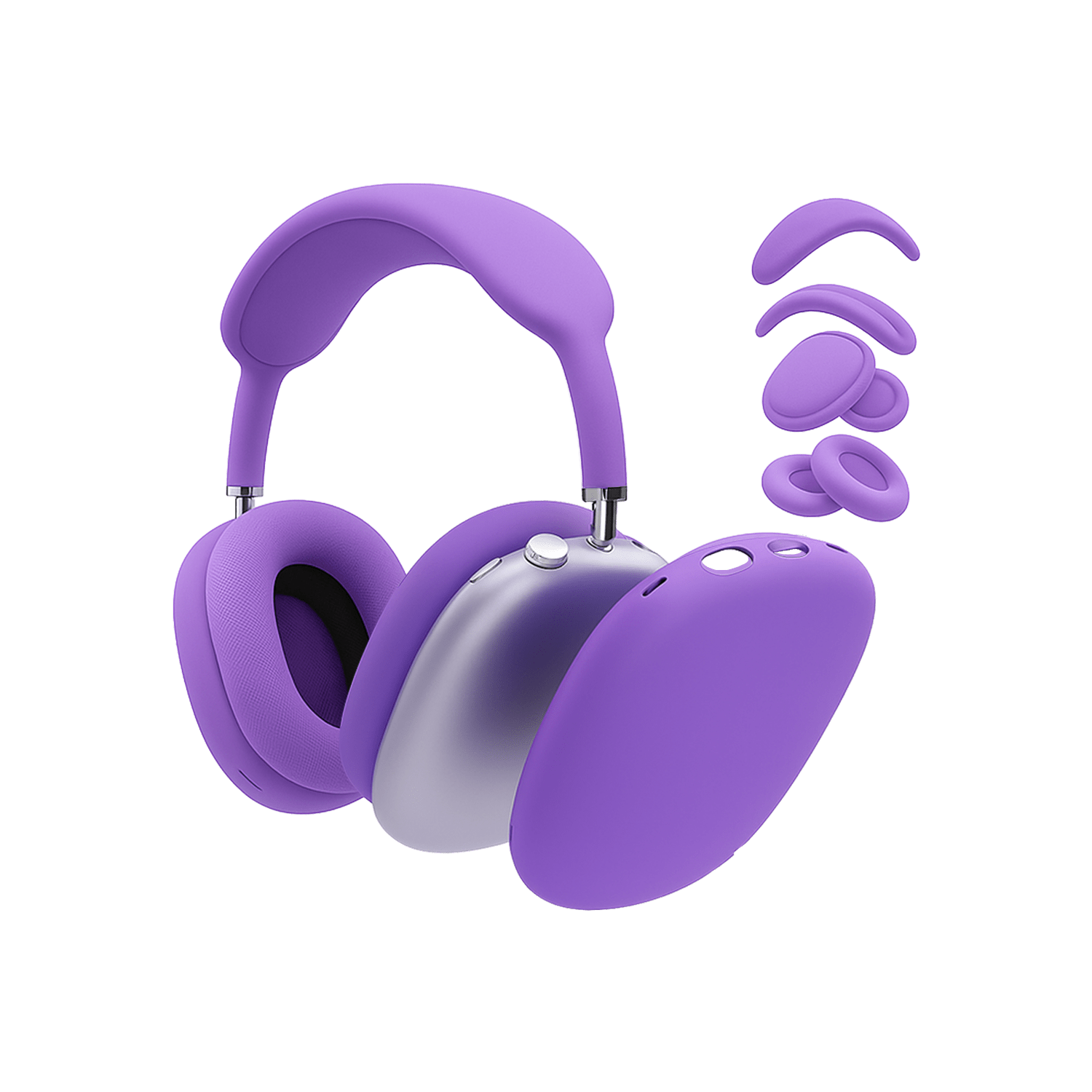 Set Protector AirPods Max - ACCESORIOS PARA DIADEMA LILA