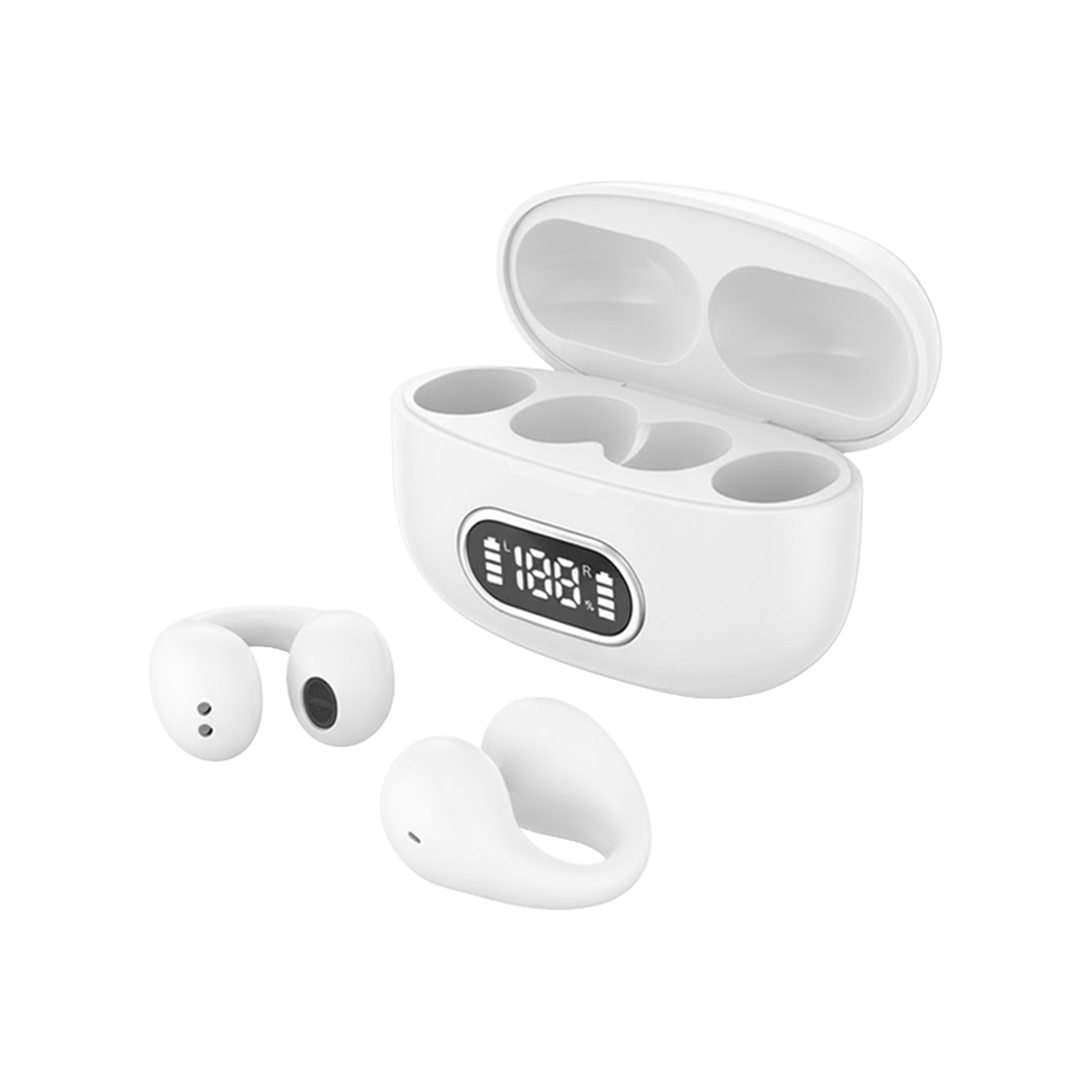 Audífonos TWS F80 - AUDIFONOS TWS F80 BLANCO