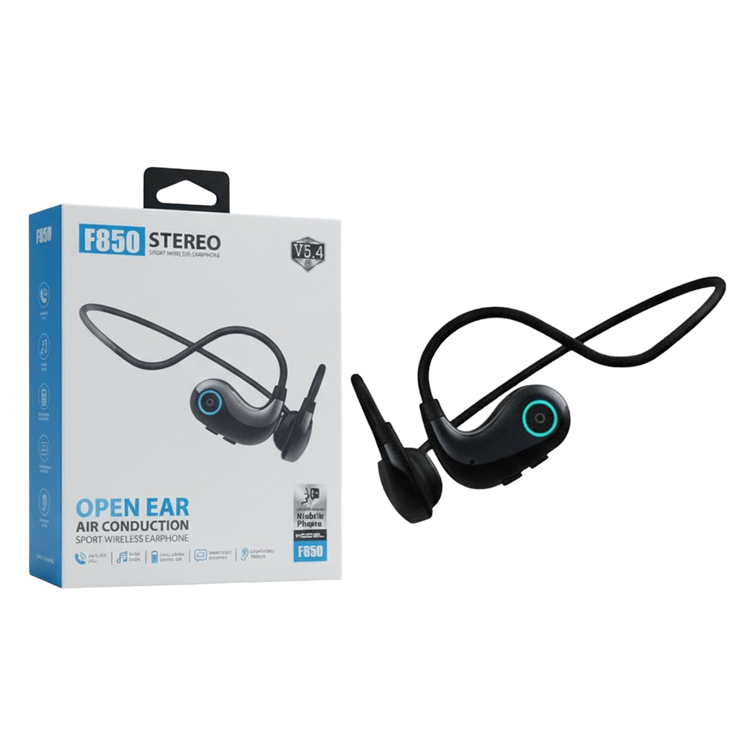 Audífonos Bluetooth F850 de Conducción Ósea - BLUETOOTH OSEO F850