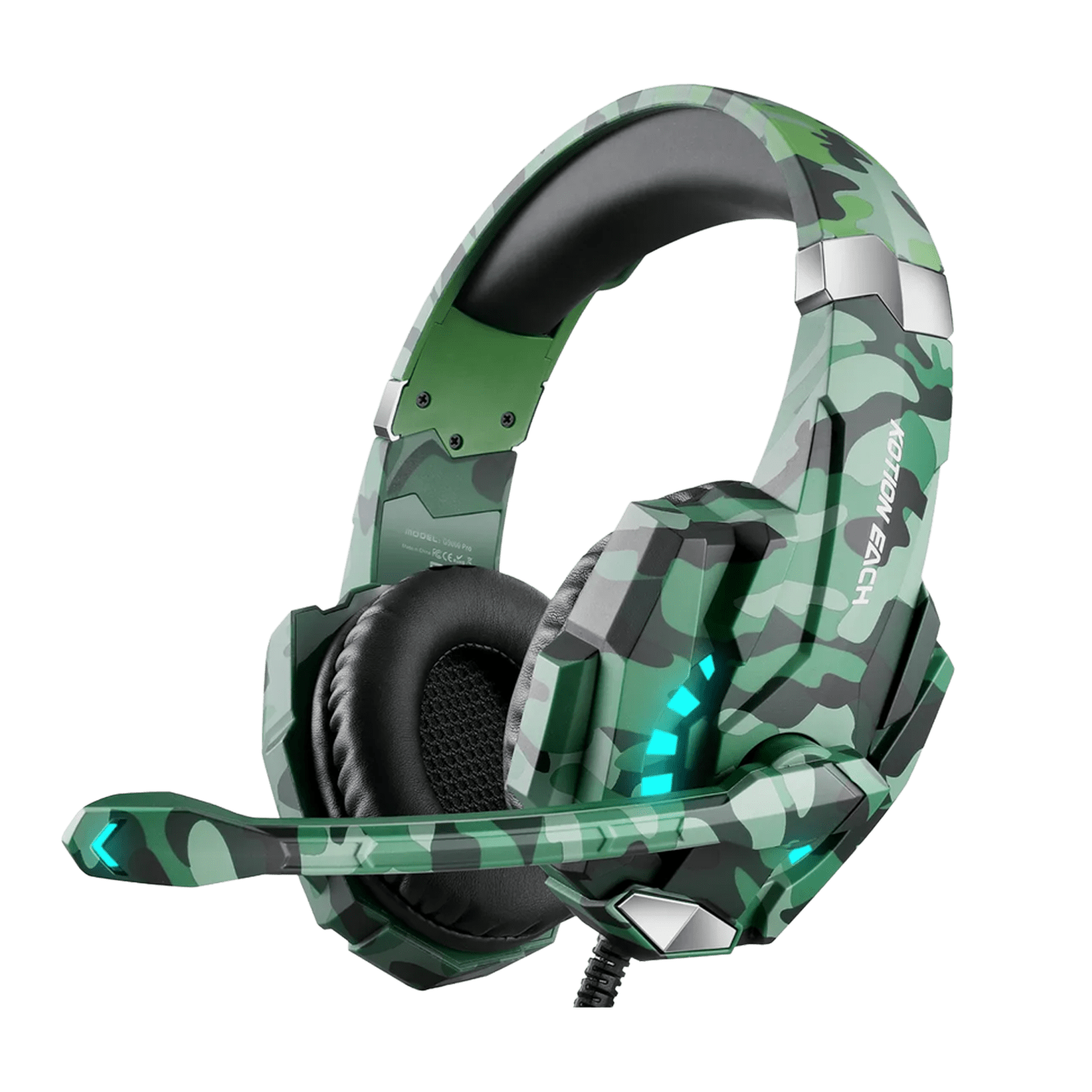 Diadema Gamer G9000 Camuflado Pro con Micrófono - DIADEMA G9000 PRO CAMUFLADO VERDE