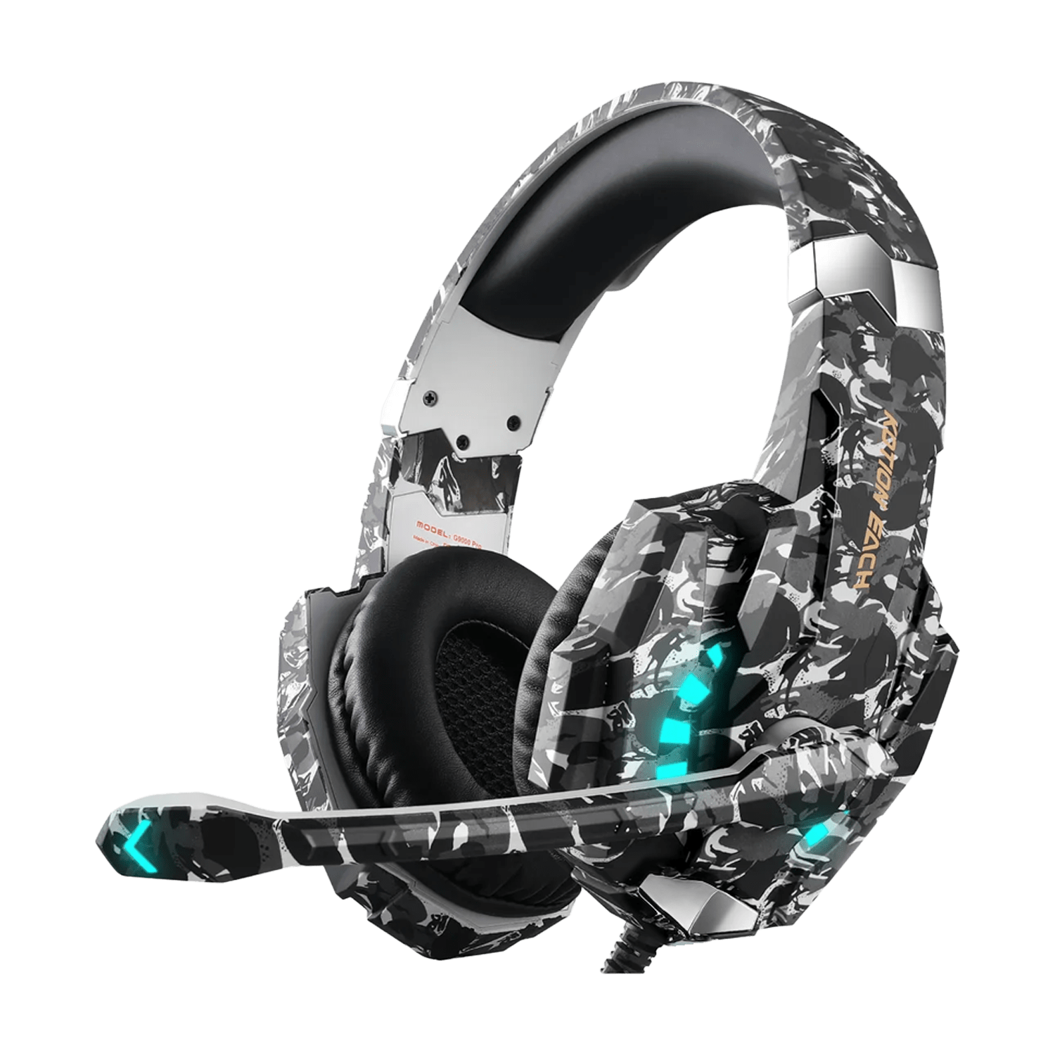 Diadema Gamer G9000 Camuflado Pro con Micrófono - DIADEMA G9000 PRO CAMUFLADO GRIS