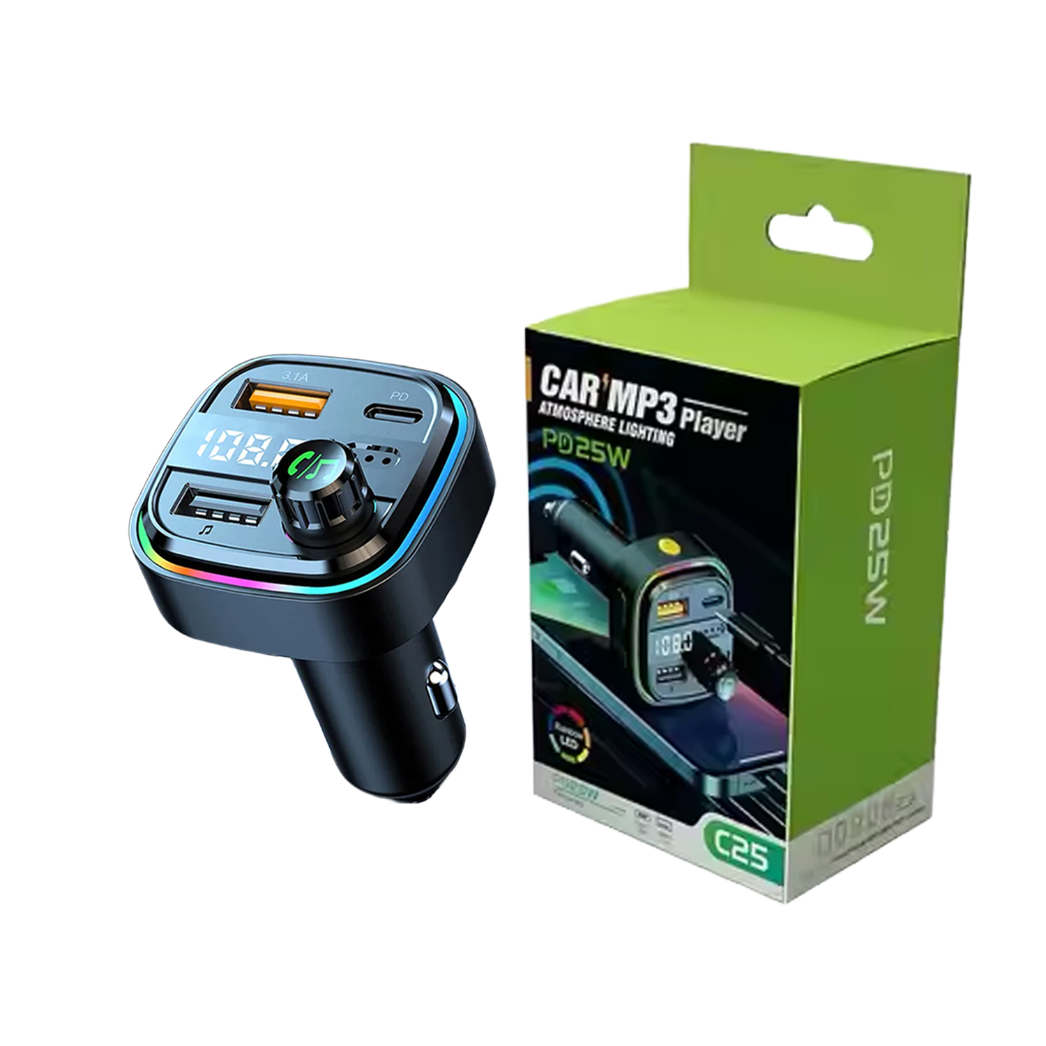 Modulador FM C25 para Carro - MODULADOR C25