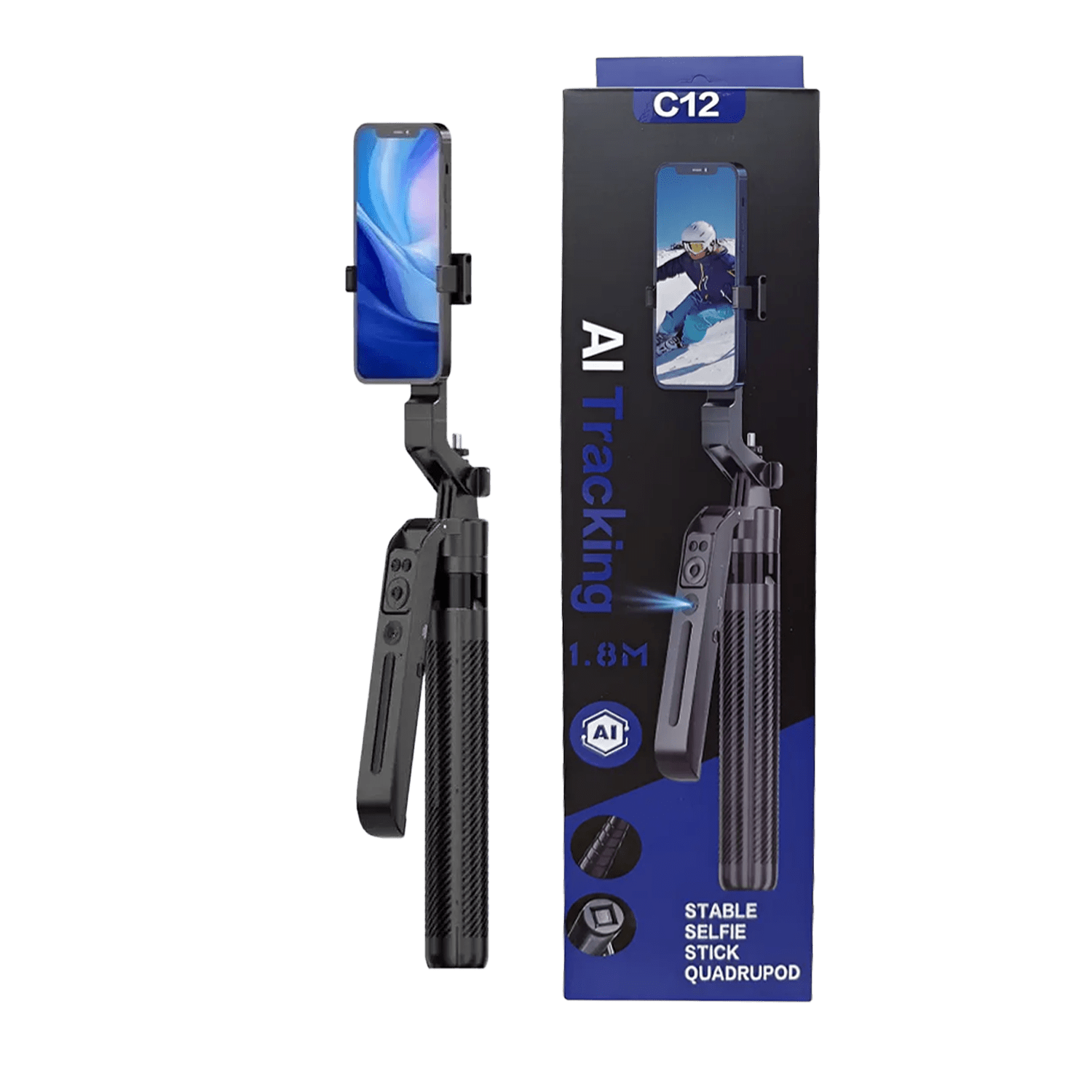 Monopod C12 con Seguimiento Automático AI - MONOPOD C12