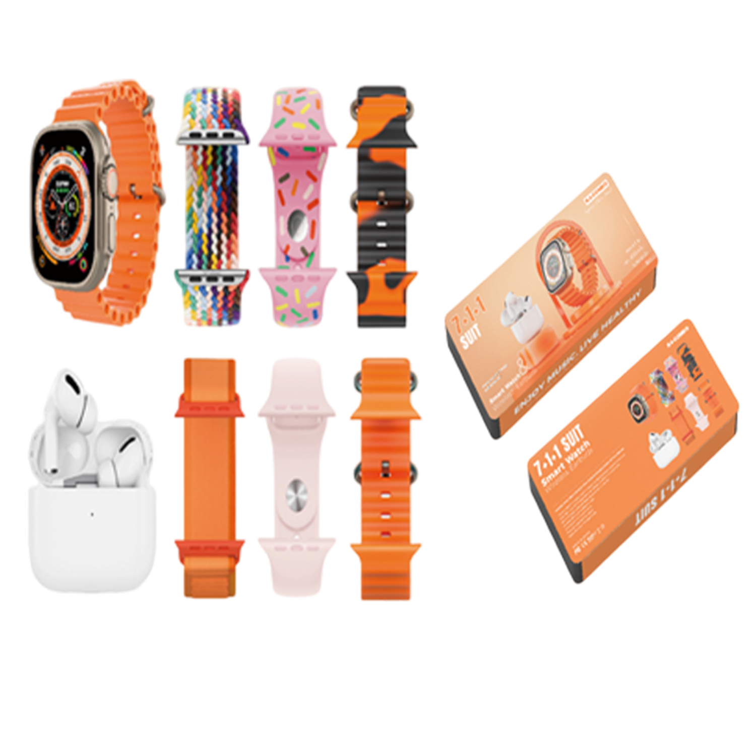 Smart Watch K4 Combo - SMART WATCH K4 COMBO NARANJA