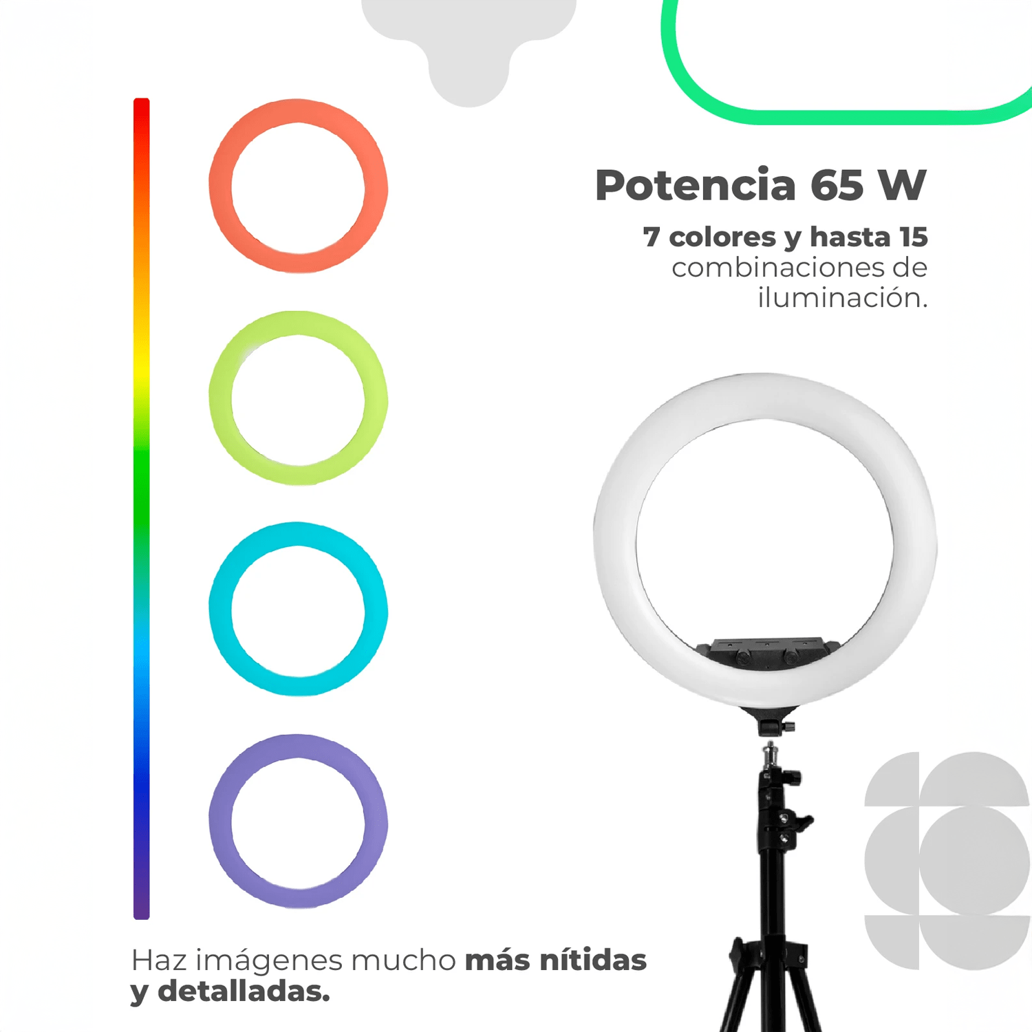 ARO DE LUZ ZB- F458 RGB