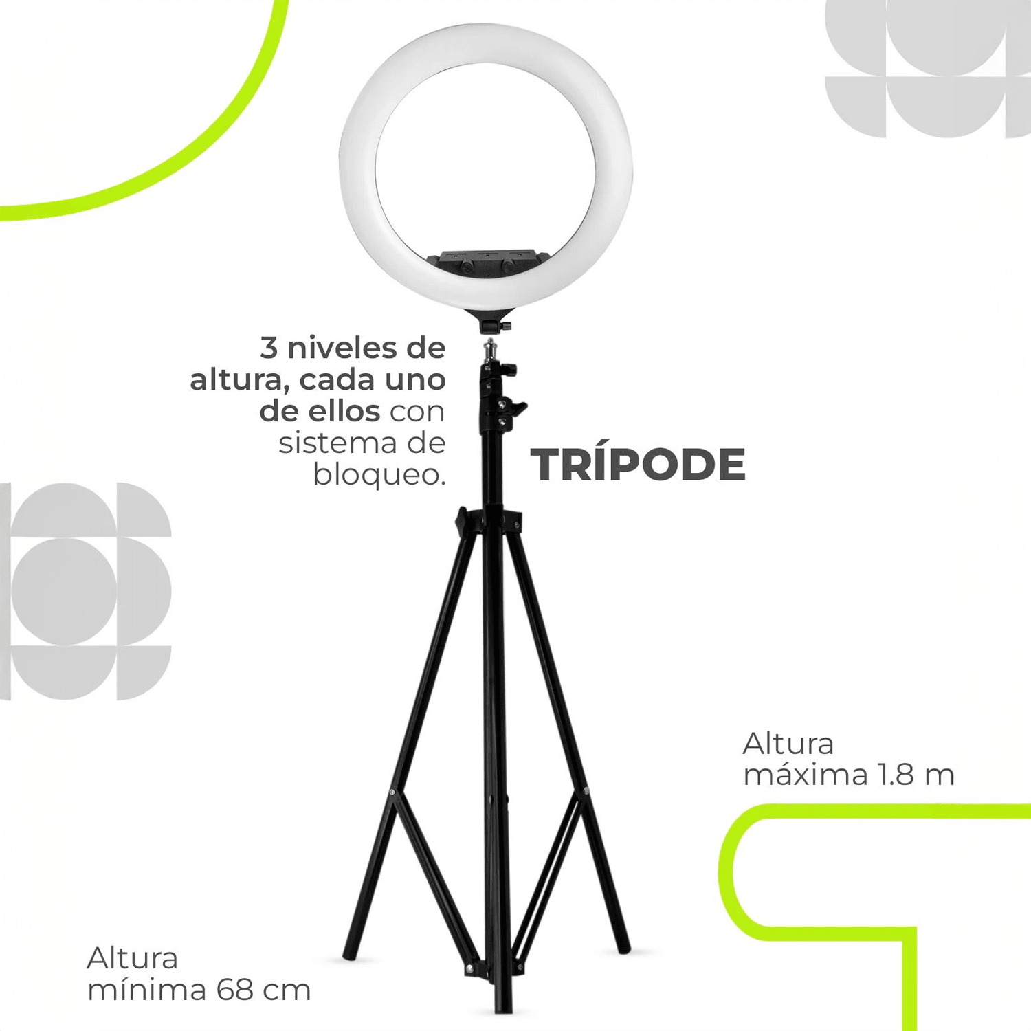 ARO DE LUZ ZB-F488 55CM 3T