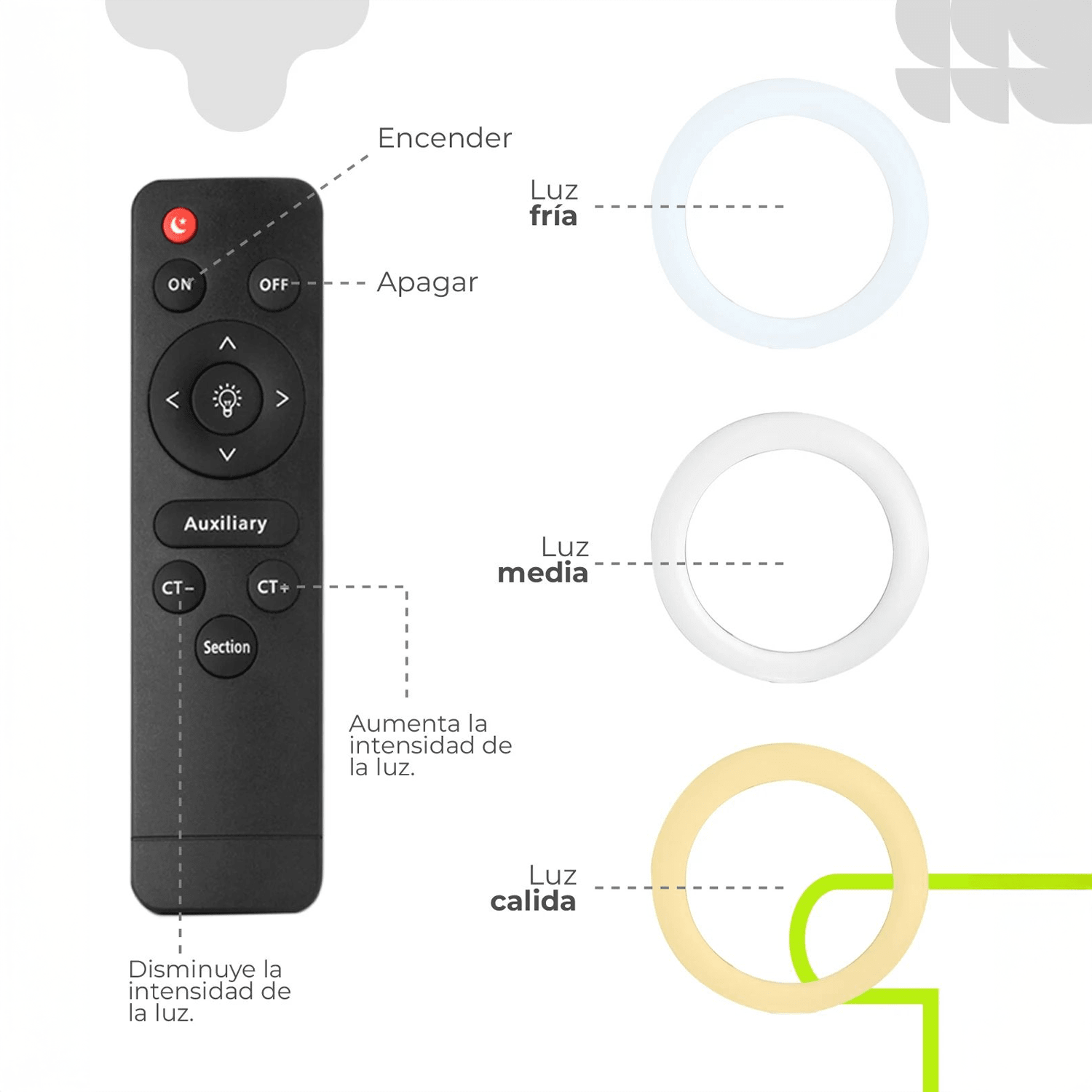 ARO DE LUZ ZB-F488 55CM 3T