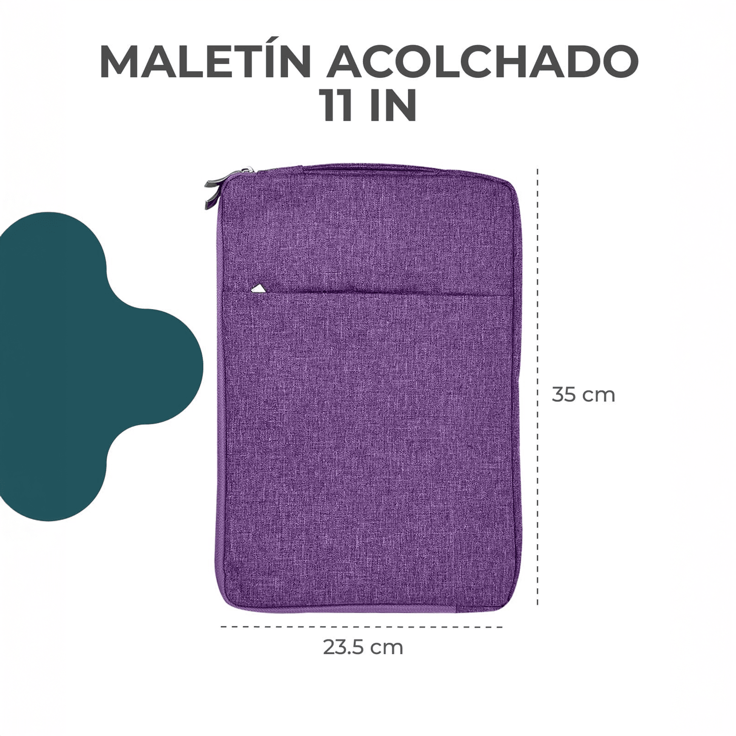MALETÍN ACOLCHADO 11 in. PURPLE