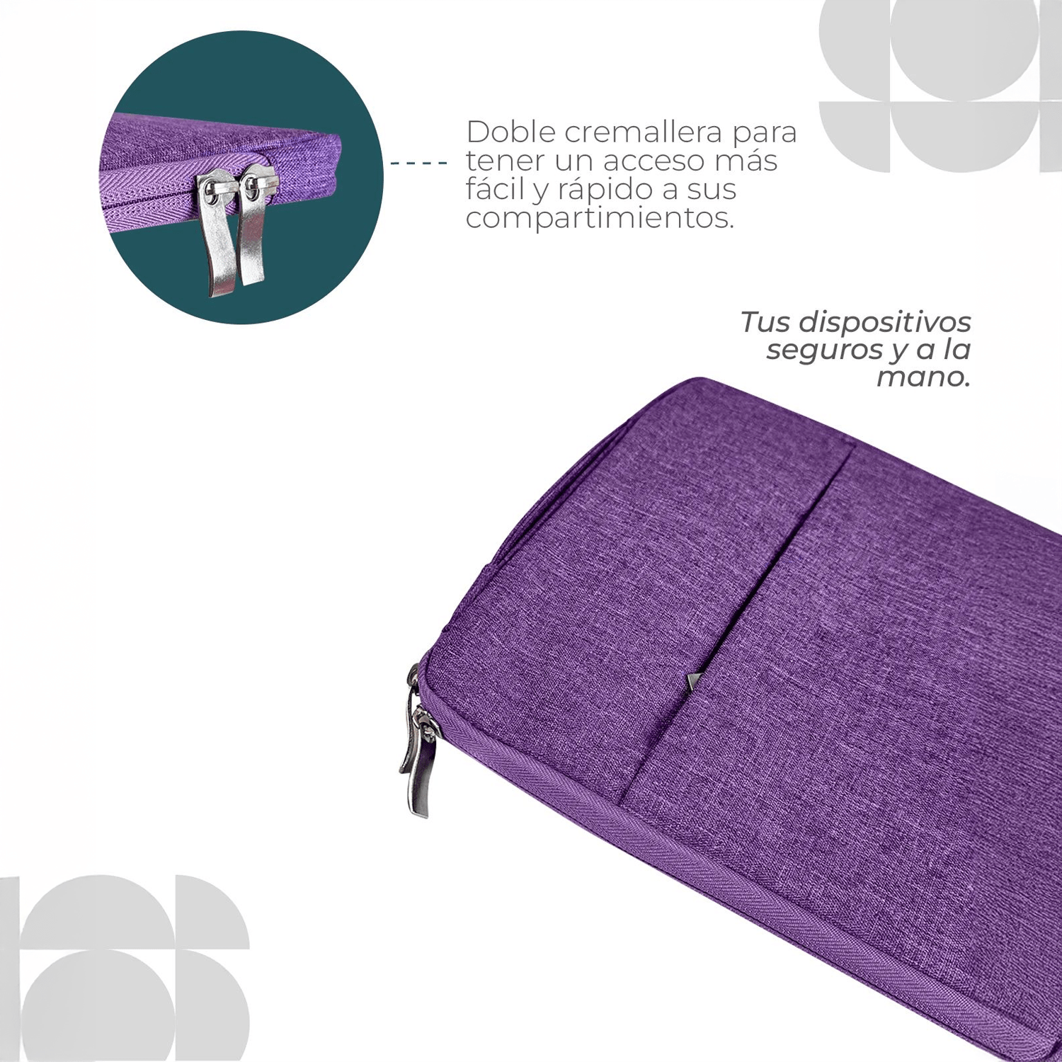 MALETÍN ACOLCHADO 11 in. PURPLE