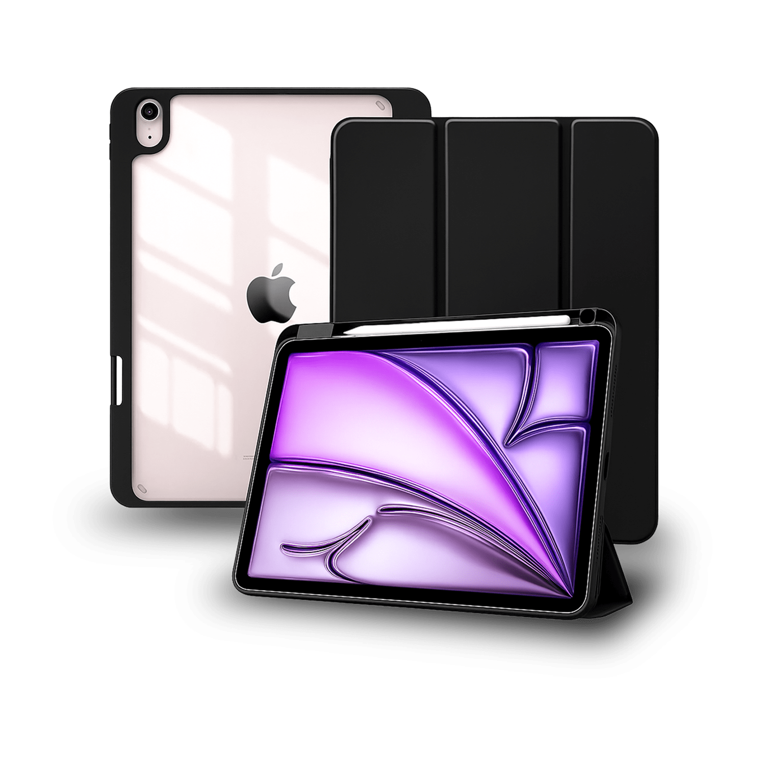 Smart Case Crystal - SMARTCASE CRISTAL IP AIR4/5/10.9. IP PRO 11 2022. IP AIR 11 2024 (IP AIR 6) NEGRO
