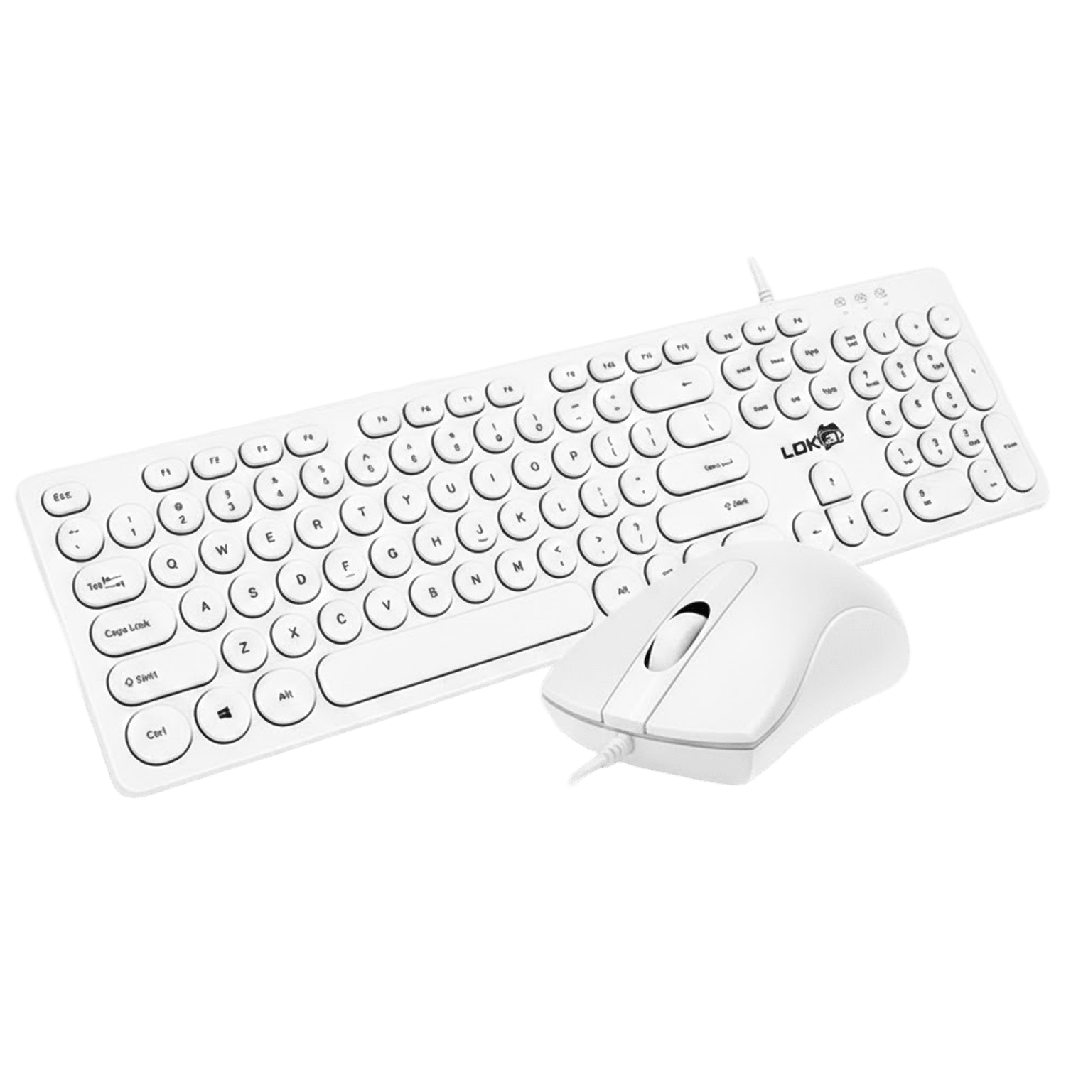 Combo Teclado + Mouse 1900 - COMBO TECLADO + MOUSE  1900 BLANCO