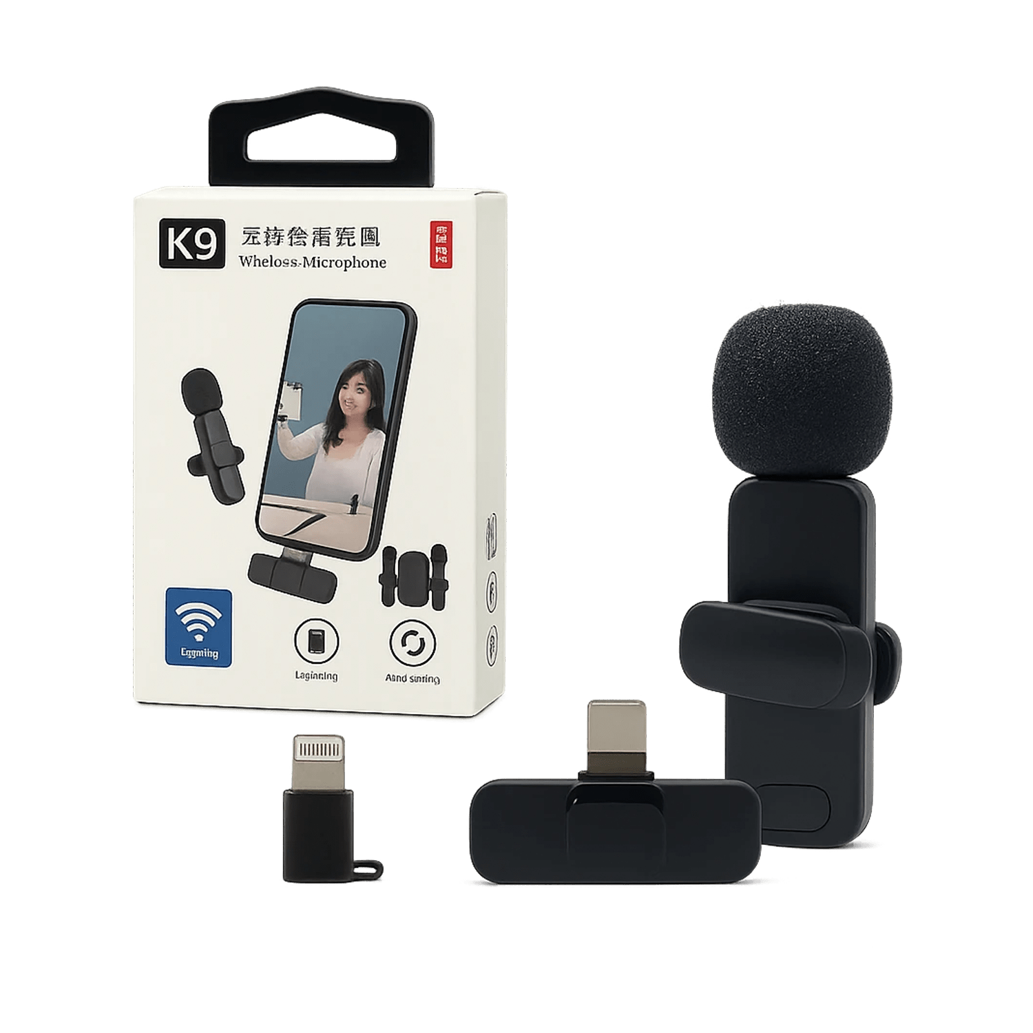 Micrófono Solapa K9 Adaptador Tipo C - Iph