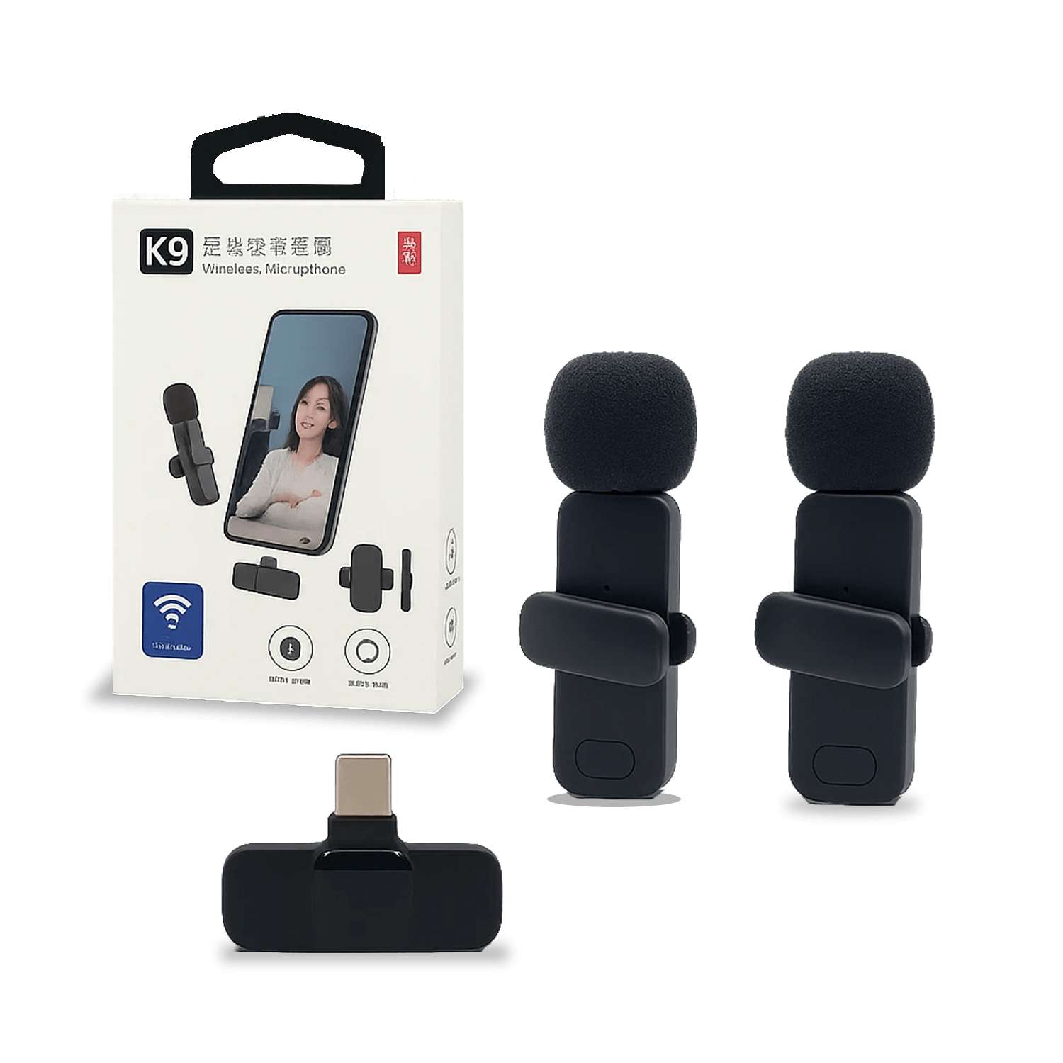 Micrófono Solapa Doble K9 Tipo C