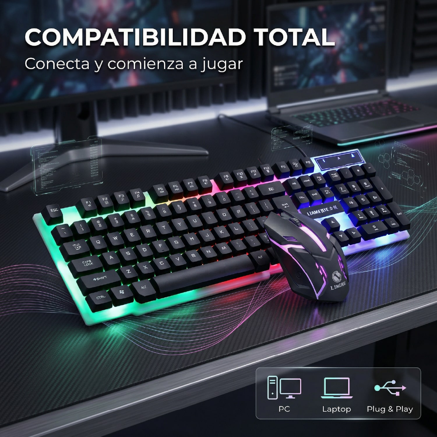 Combo Teclado+ Mouse GTX300