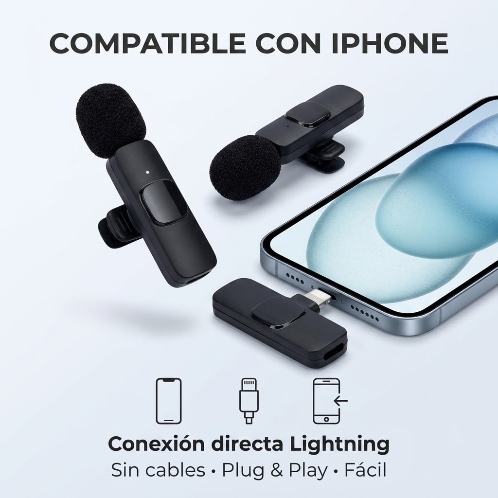 Micrófono Solapa Doble K9 Iph