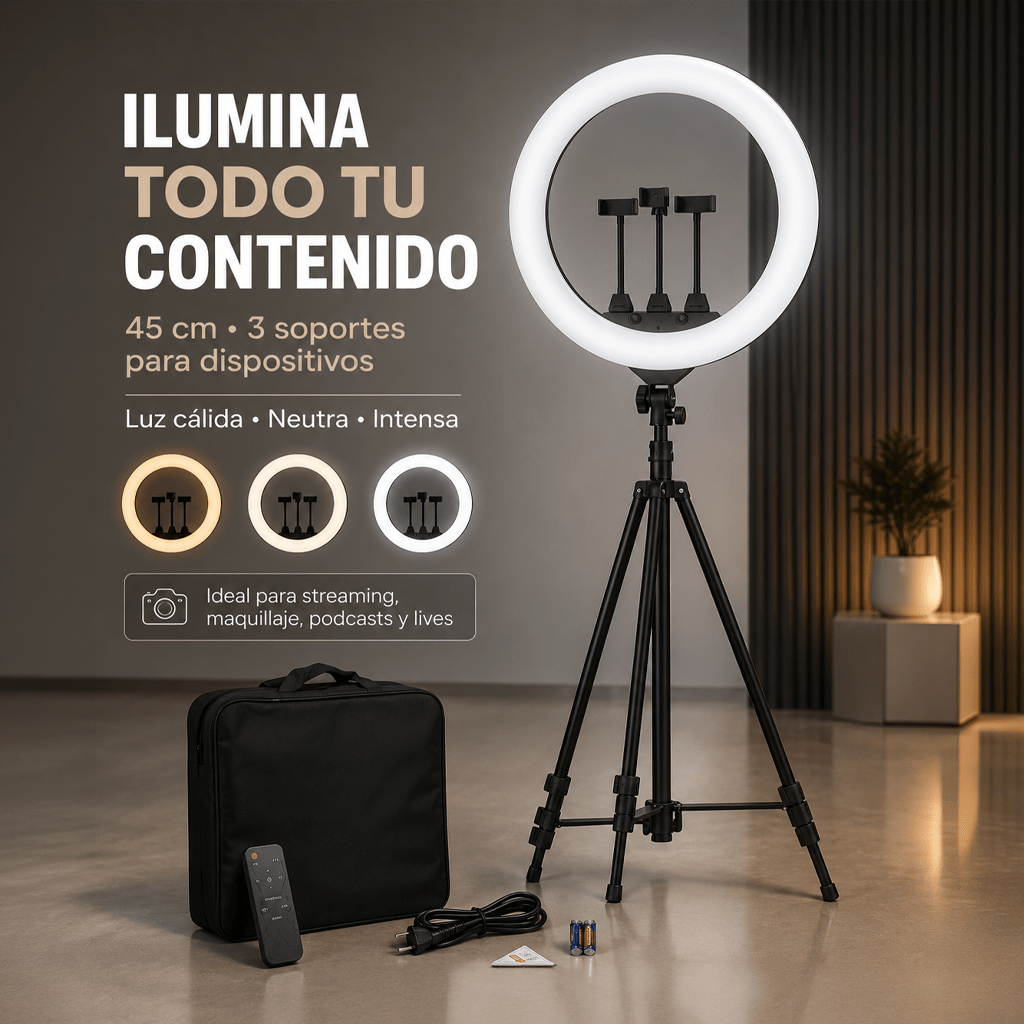 Aro de Luz ZB-F348 45cm 3T