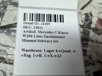 Mercedes C Klasse W204 Limo Dachhimmel Himmel Schwarz Set A2046902850 Bild 8