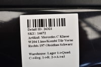 Mercedes C Klasse W204 Limo/Kombi Tür Vorne Rechts 197 Obsidian Schwarz Bild 5