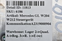 Mercedes GL W204 W212 Steuergerät KommunikationA2319000904 Bild 6