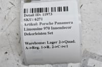 Porsche Panamera Limousine 970 Innendecor Dekorleisten Set Bild 10