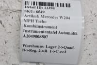Mercedes W204 MPH Tacho Kombiinstrument Instrumententafel Automatik A2049008807 Bild 10