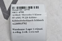 Mercedes S Klasse 55 AMG W220 Kühler-Kühlmittelschlauch Schlauch A2205015782 Bild 5