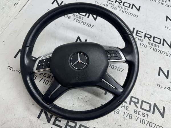 Mercedes C Klasse W204  Lenkrad Leder Multifunktion  Schwarz A2464603103