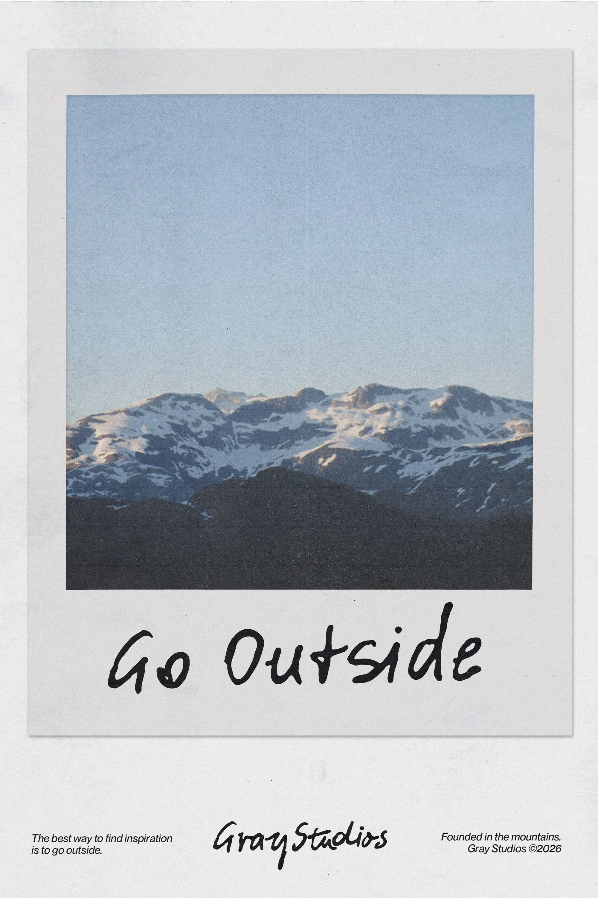 Go Outside Polaroid
