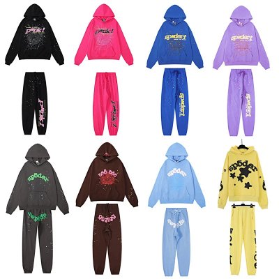 Sp5der Black Pink Sweatpants