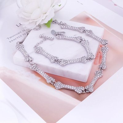 Vivienne Westwood Diamond Bone Necklace