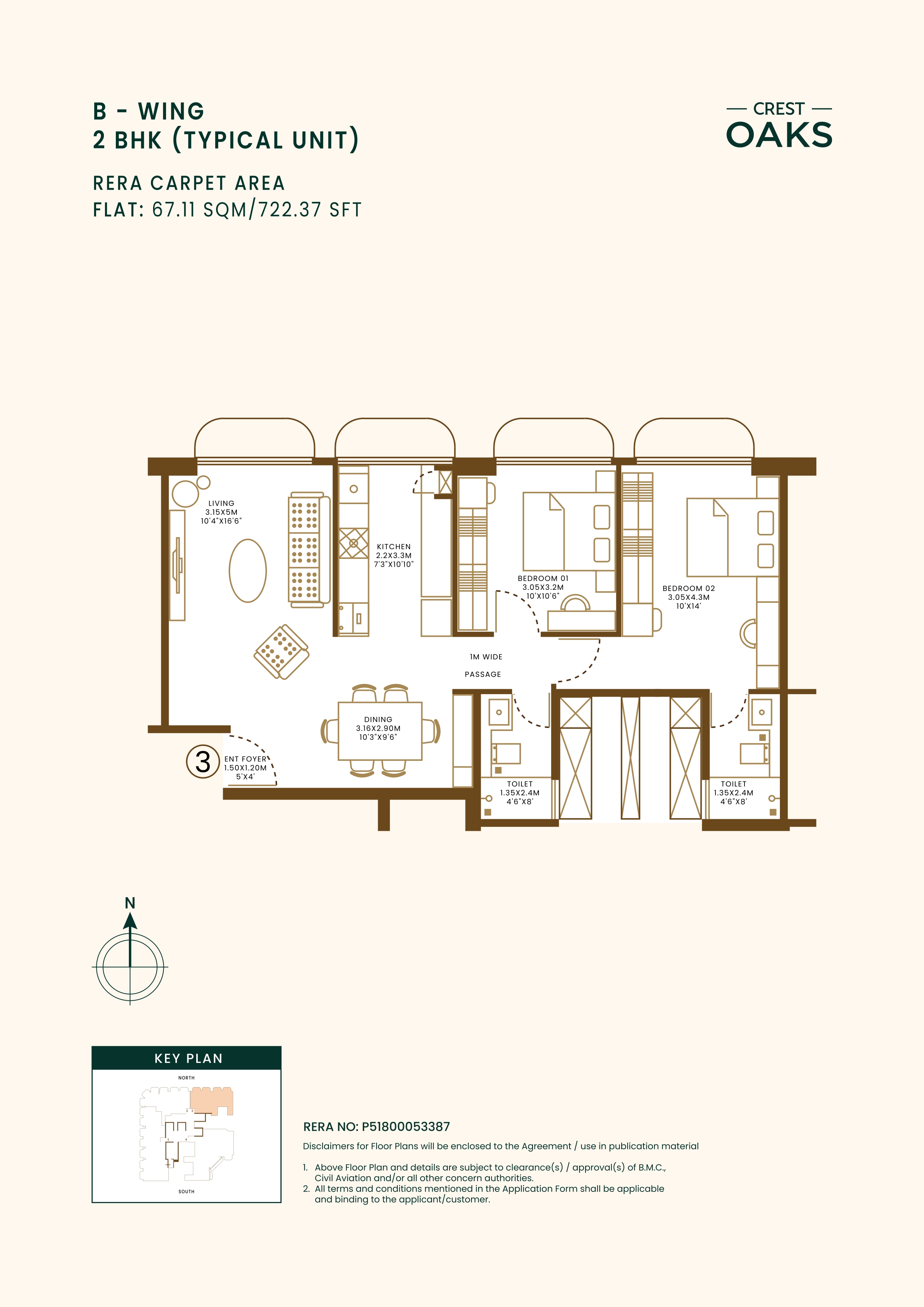 Floor plan of Hill Crest Oaks