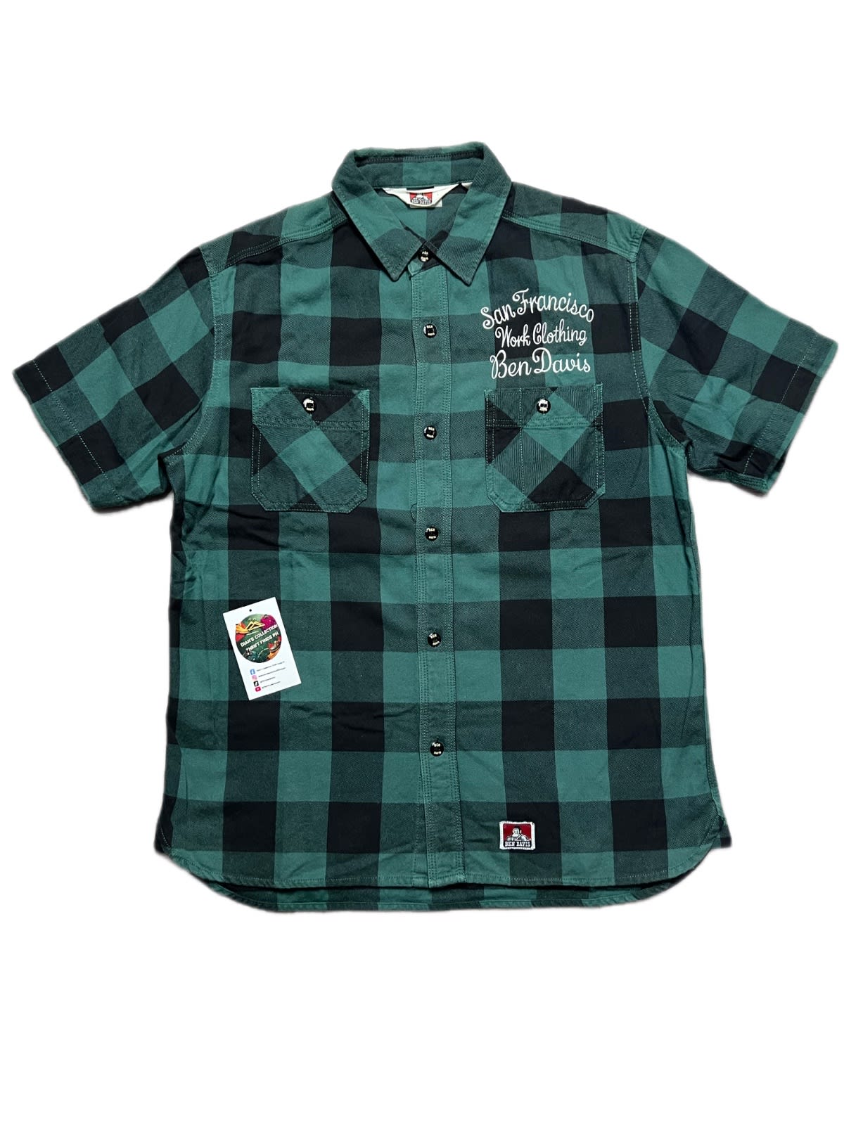Ben Davis Checkered Botton Down Polo