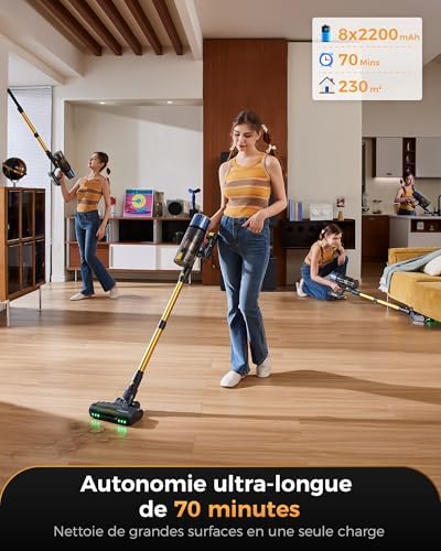 Vue 4 de Proscenic Aspirateur Balai