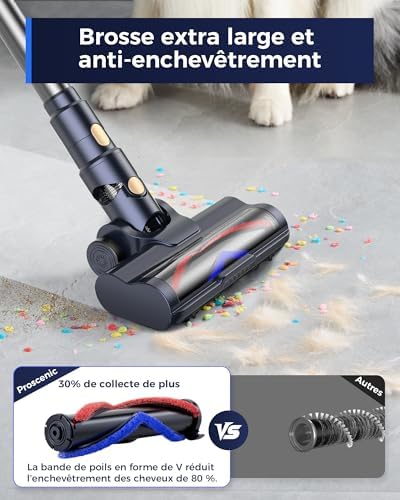 Vue 3 de Proscenic Lite Aspirateur