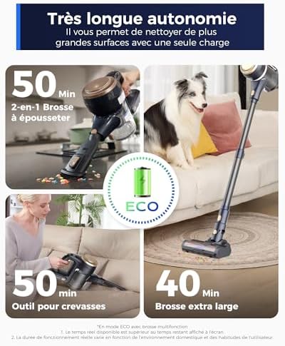 Vue 5 de Proscenic Lite Aspirateur