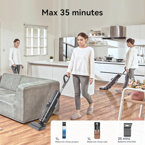 Vue 3 de Proscenic Fa Aspirateur Laveur