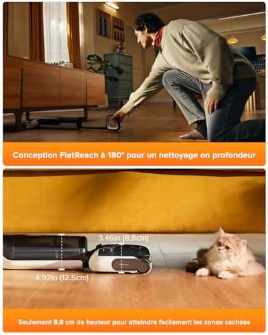 Vue 3 de Roborock Lt Aspirateur