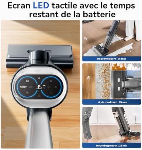 Vue 4 de Proscenic Fa Aspirateur Laveur