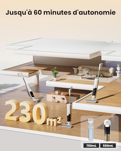 Vue 2 de Proscenic Ultra Aspirateur