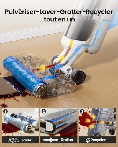 Vue 3 de Proscenic Ultra Aspirateur
