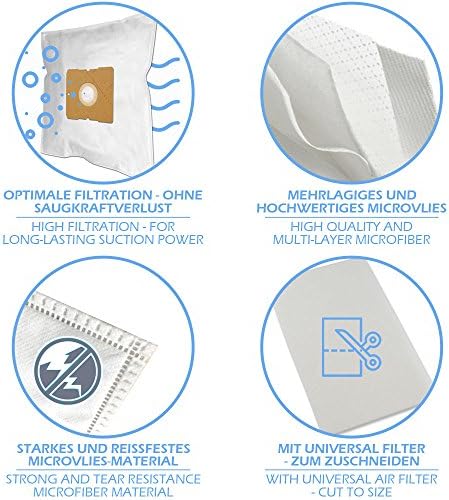 Vue 3 de Premium Microfibre Sacs Daspirateur