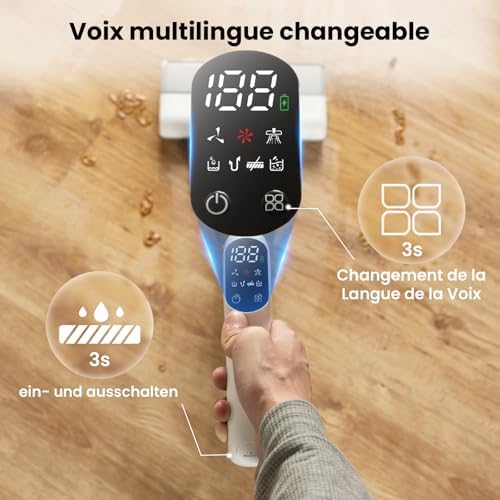 Vue 3 de Proscenic Pro Aspirateur