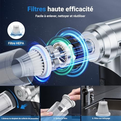 Vue 5 de Nvkhg Aspirateur Main