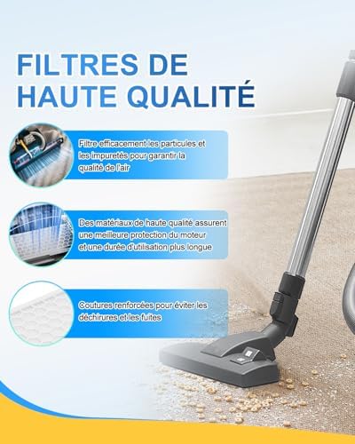 Vue 5 de Keepow Filtre Aspirateur Air
