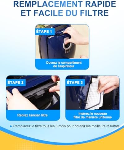Vue 6 de Keepow Filtre Aspirateur Air