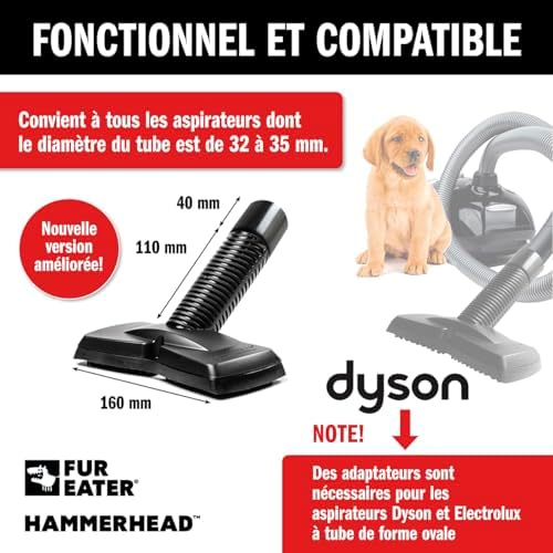 Vue 3 de Fureater Brosse Aspirateur Poils